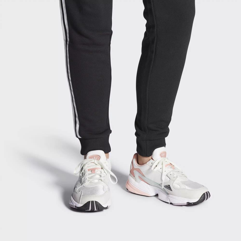 Adidas Falcon Tenis Blancos Para Mujer (MX-59012)